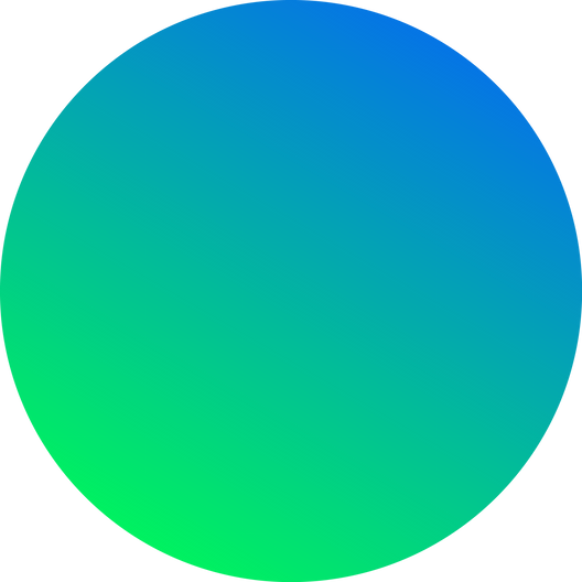 Green Blue Gradient Circle